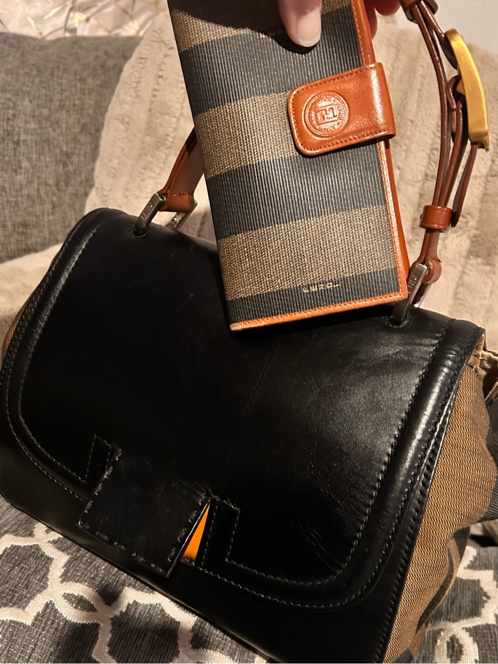 Fendi Pequin Silvana w/Wallet - Picture 1 of 17